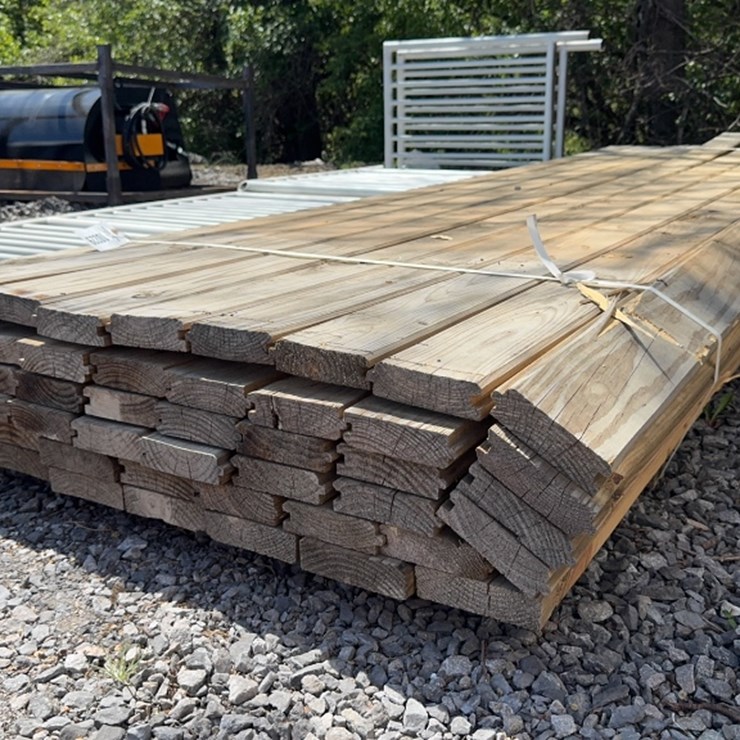 #6090 • BUNDLE OF 2" X 6" X 12' TONGUE AND GROVE BOARDS