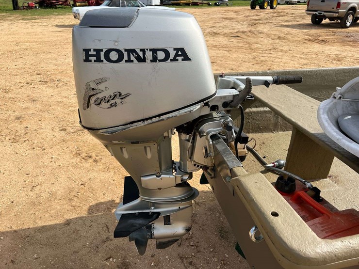 14'-fiberglass-jon-boat-w/honda-25hp-4-stroke-outboard-motor-&-trailer-image-15