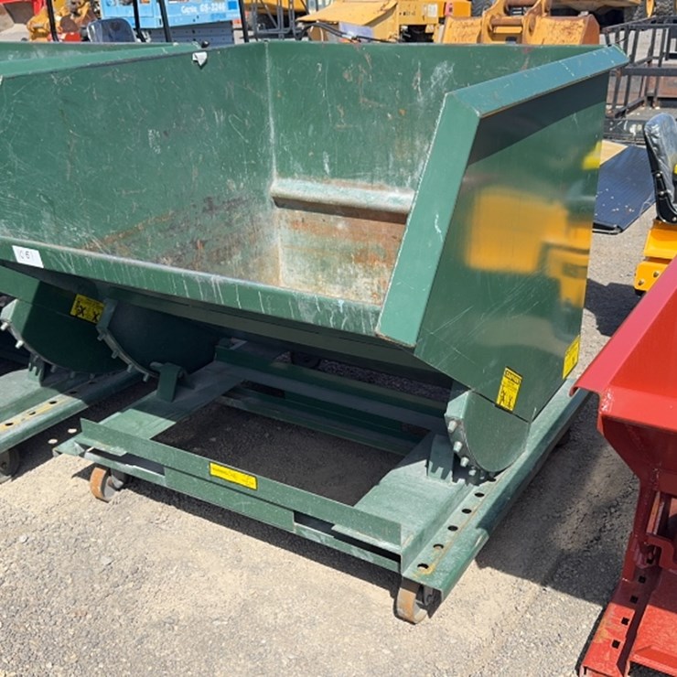 #1061 • LARGE FORKLIFT ROLLING SELF DUMPING DUMPSTER