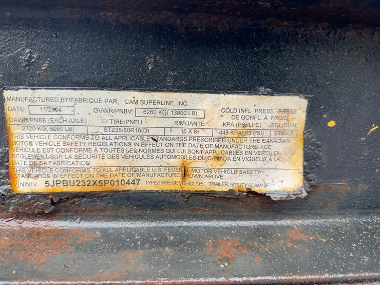 2005-cam-superline-18'-t/a-tilt-deck-trailer-image-13