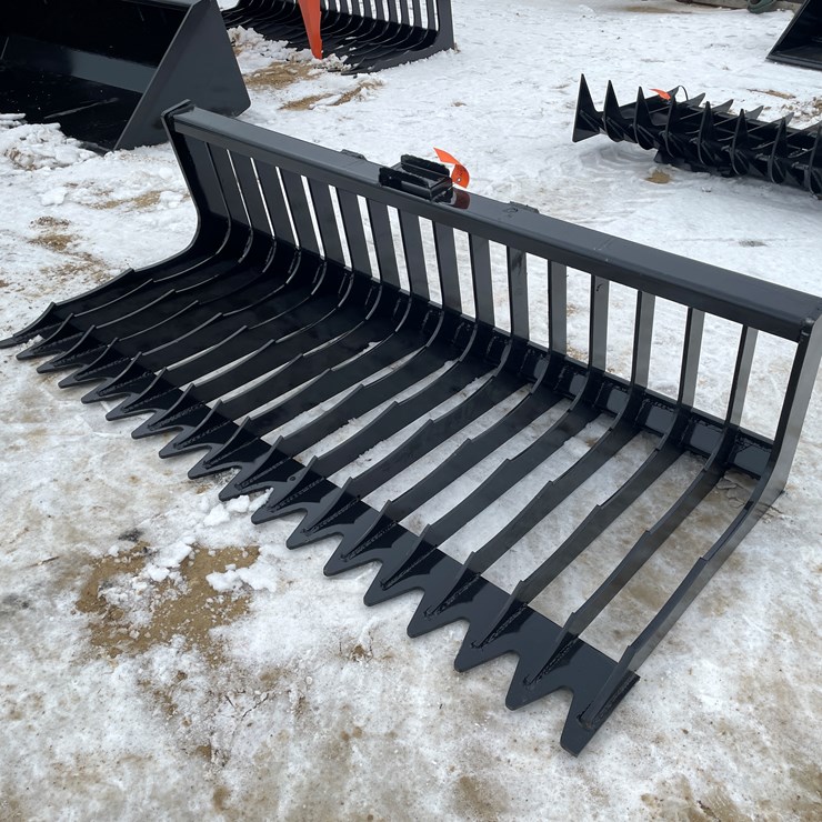 #2047 • Skid Steer Mount Skeleton Bucket