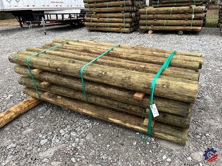bundle-of-(36)-4”x7’-treated-fence-post-image-1