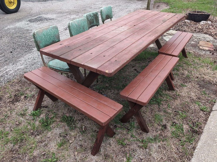 eight-foot-table-with-benches-and-chairs-image-1