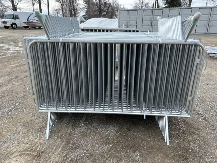 unused-qty-of-(80)-galvanized-site-fence-image-3