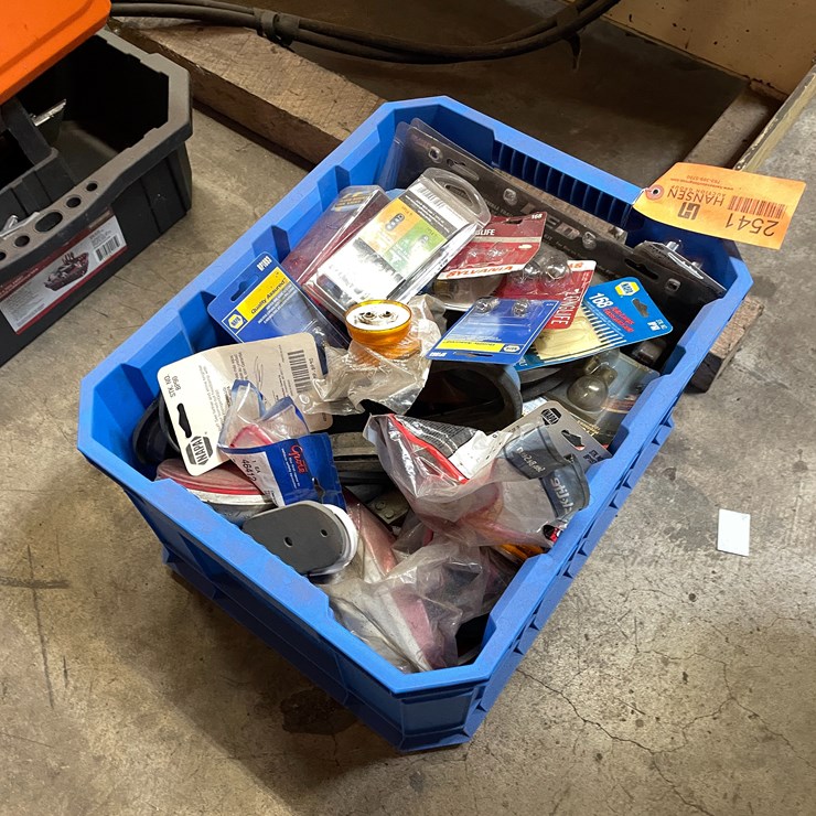 #2541 • Crate of Trailer Lights and Wires (Columbia Heights, MN)