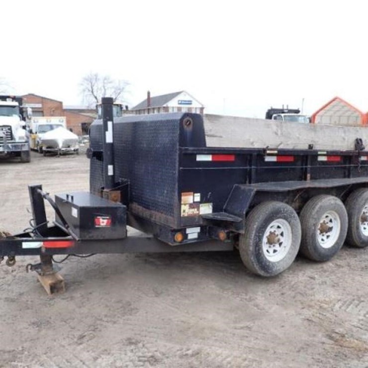 2017 Miska 12 Ft Tri/A Dump Trailer 2MSUDH338H1014