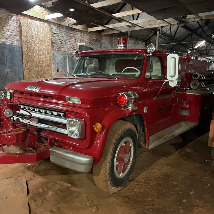 #210 • 1964 Chevy 80 (Howe) Fire Truck (NO BRAKES) (No Title) (Wakefield, MI)
