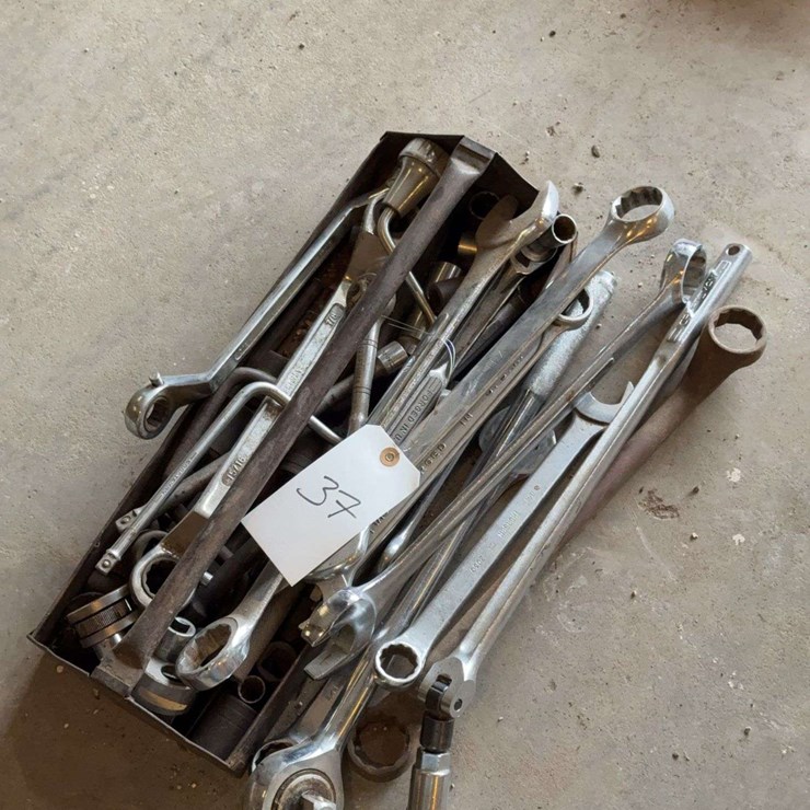 Assorted Wrenches and Automotive Tools