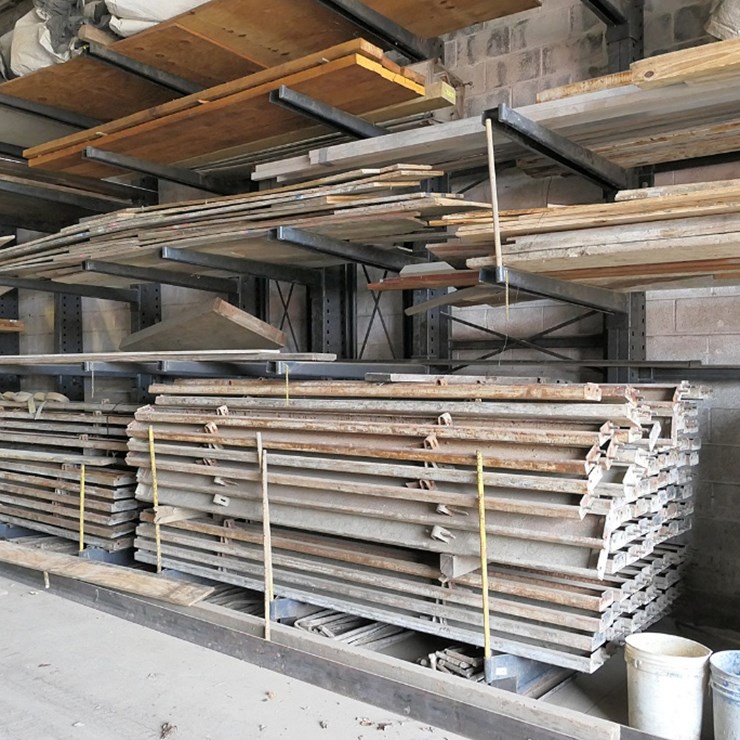 (167) 4'' Steel Concrete Forms