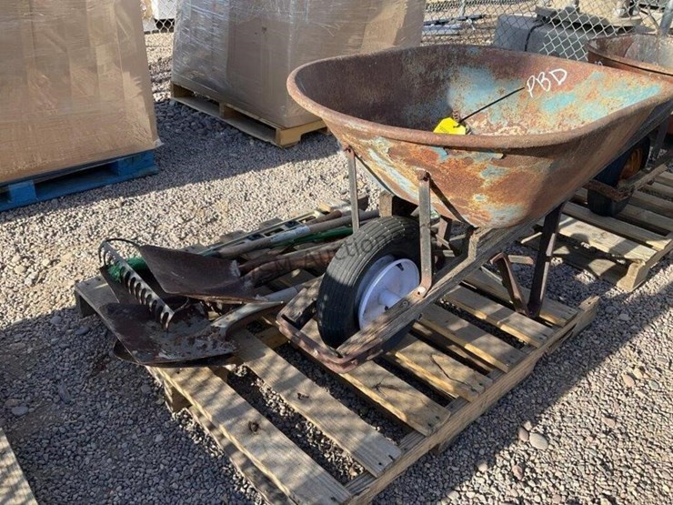 wheel-barrow-w/-asst-hand-tools-image-1