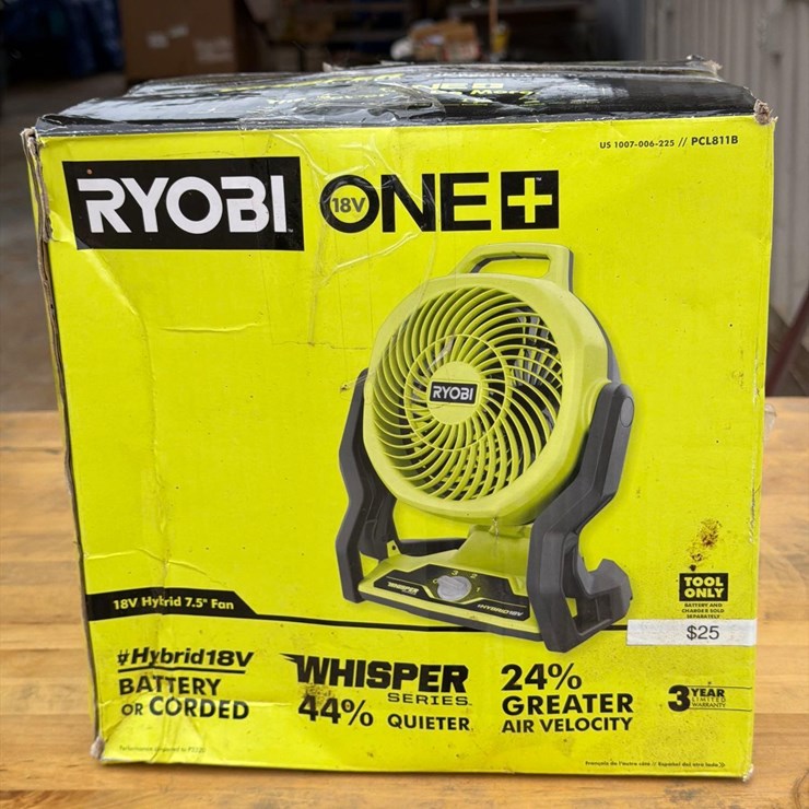 RYOBI 18 V HYBRID 7.5 FAN