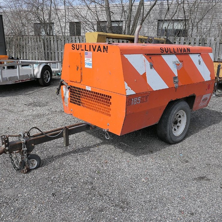 Sullivan D185QV 185CFM Air Compressor, JD Diesel