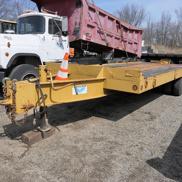 1986 Eager Beaver 20H Tag Trailer, SN:1120HA236GT200284, 20' Deck, 5' Beavertail w/ Ramps, 96'' Wide