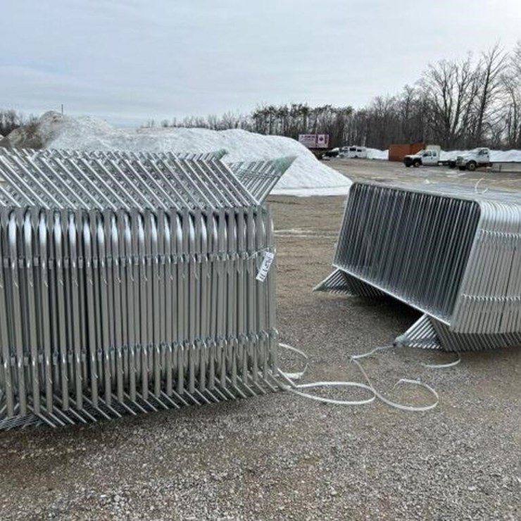 UNUSED Qty Of (80) Galvanized Site Fence