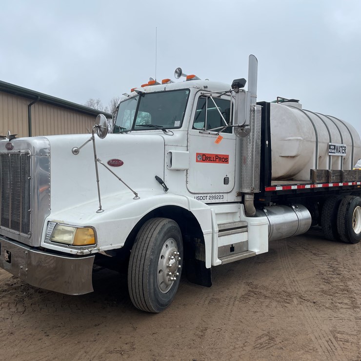 #244 • 1989 Peterbilt Flatbed Truck Tractor (Has MN Title) (Princeton, MN)