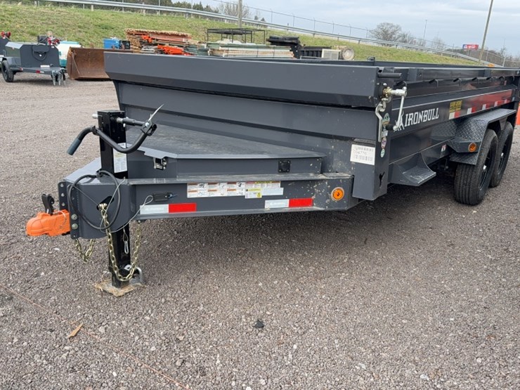 #3000-•-2025-ironbull-16'-bumper-pull-dump-trailer-image-1