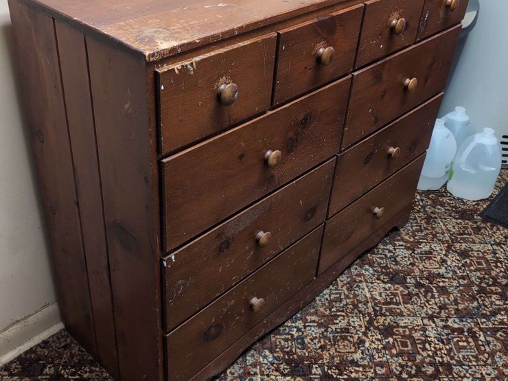 wooden-dresser-with-contents,-34"-x-42"-x-15"-image-2