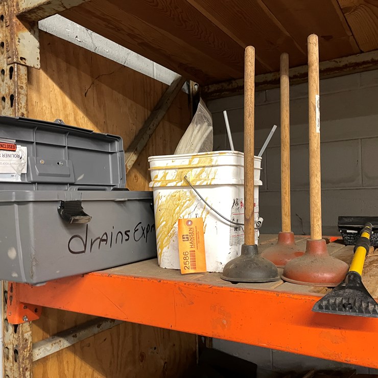 #2586 • Plumbing Tools and Plungers (Columbia Heights, MN)
