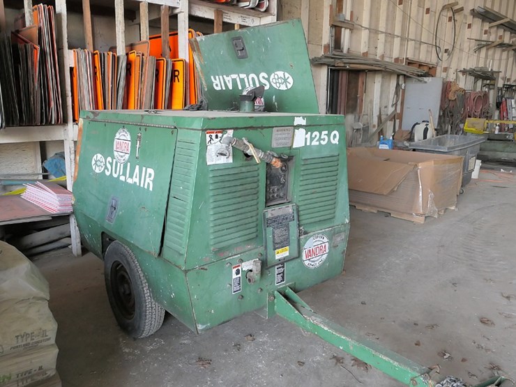 sullair-125q-air-compressor,-kubota-diesel-image-1