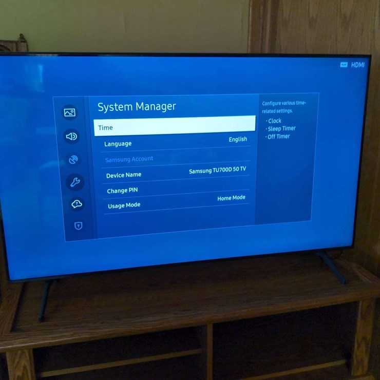Samsung 50-inch 4K Smart TV, Model TU700D