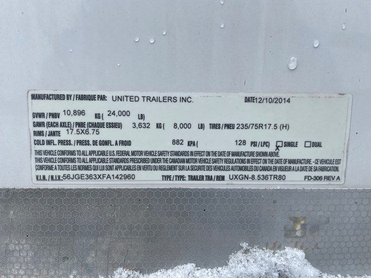 #280-•-2015-united-uxgn-8.536tr80-(3)-axle-enclosed-trailer-(has-wi.-title)-(mason,-wi)-image-54