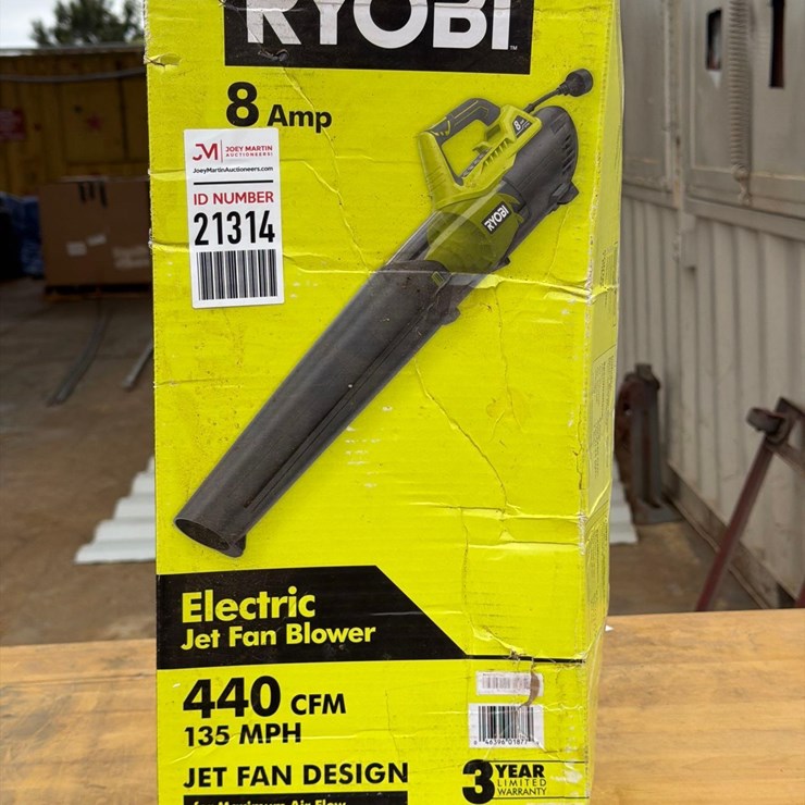 RYOBI 8 AMP ELECTRIC JET FAN BLOWER
