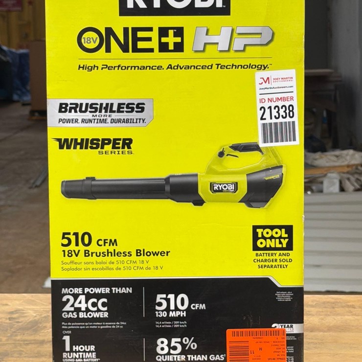 RYOBI 18v/510 CFM BRUSHLESS BLOWER