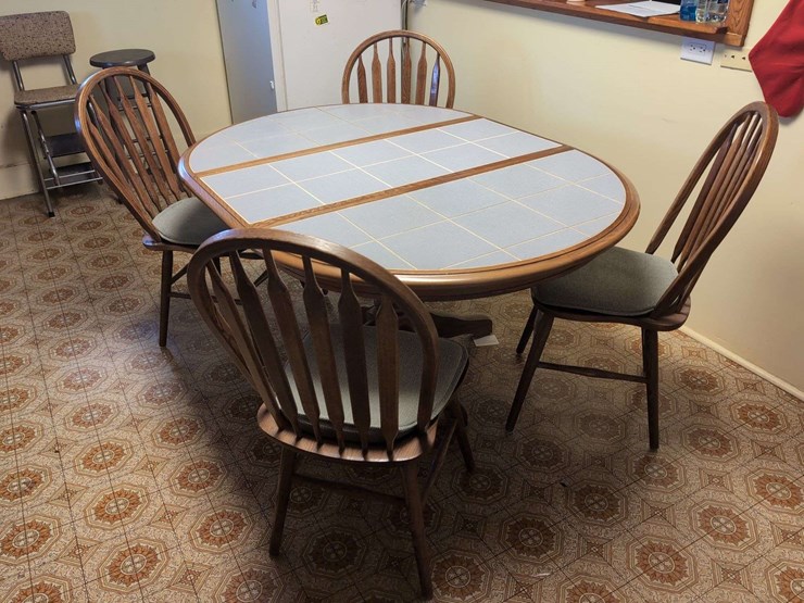 tiled-top-dining-table-with-four-chairs-image-1