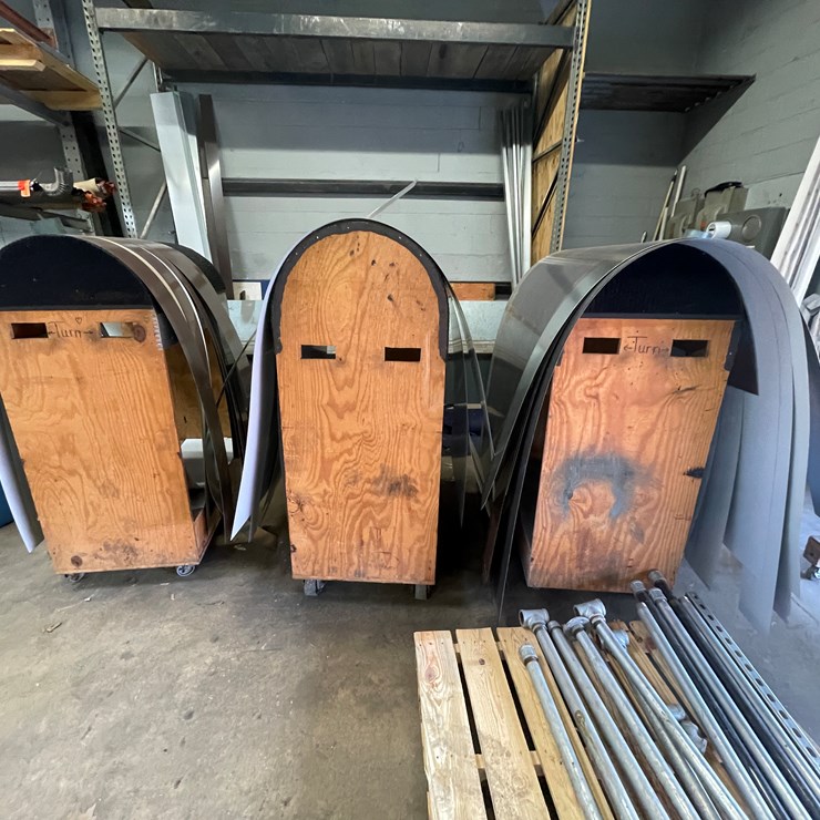 #2562 • (3) Sheet Metal Carts (Columbia Heights, MN)