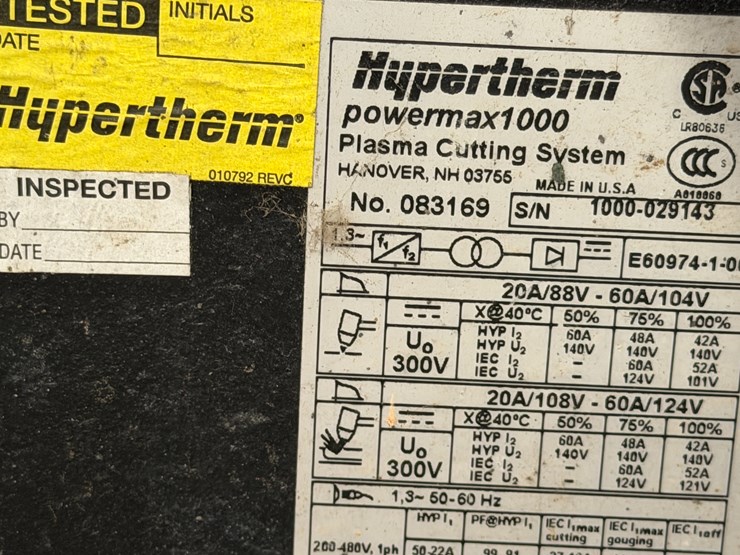 #43525-•-hypertherm-powermax-1000-plasma-cutting-system---located-in-front-portion-of-main-shop-image-19