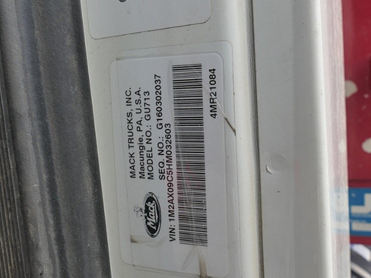 2017-mack-gu713-quad-axle-dump-truck,-sn:1m2ax09c5hm032603,-mack-mp8,-allison-auto,-j-&-j-21'-steel-image-13
