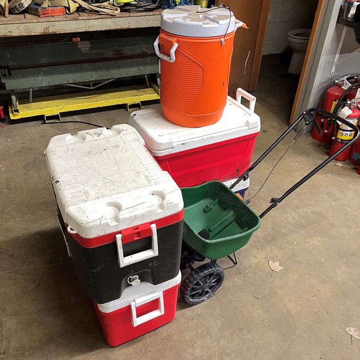 #2581 • Seed Spreader and Coolers (Columbia Heights, MN)