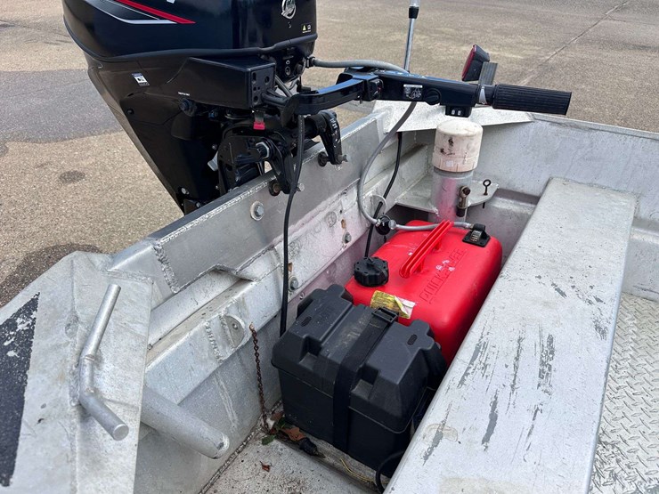 hanko-aluminum-14'-jon-boat-w/2022-mercury-25hp-4-stroke-outboard-motor-&-trailer-image-27