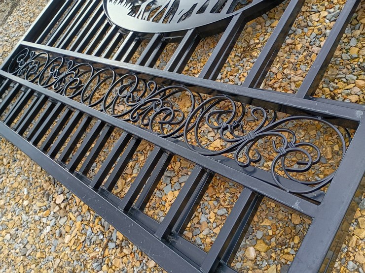 #21598-•-14ft-bi-parting-iron-gate-(deer)-image-10