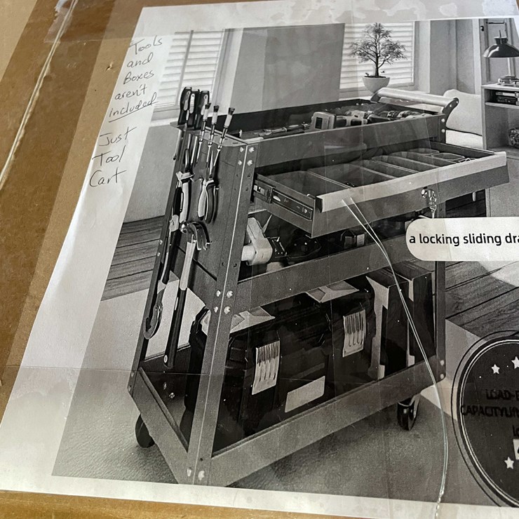 #2451 • New 3 Tier Tool Cart (CW)