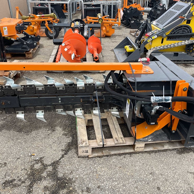 #7037 • Unused Wolverine 48" Skid Steer Trencher (O10)