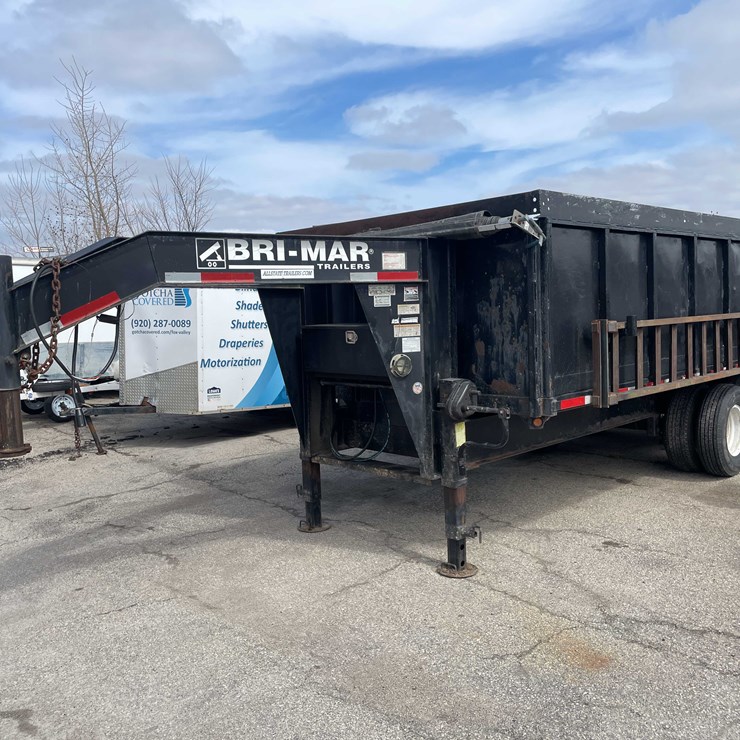 #1458 • 2006 Bri Mar Gooseneck Dump Trailer (Has WI Title) (OF)