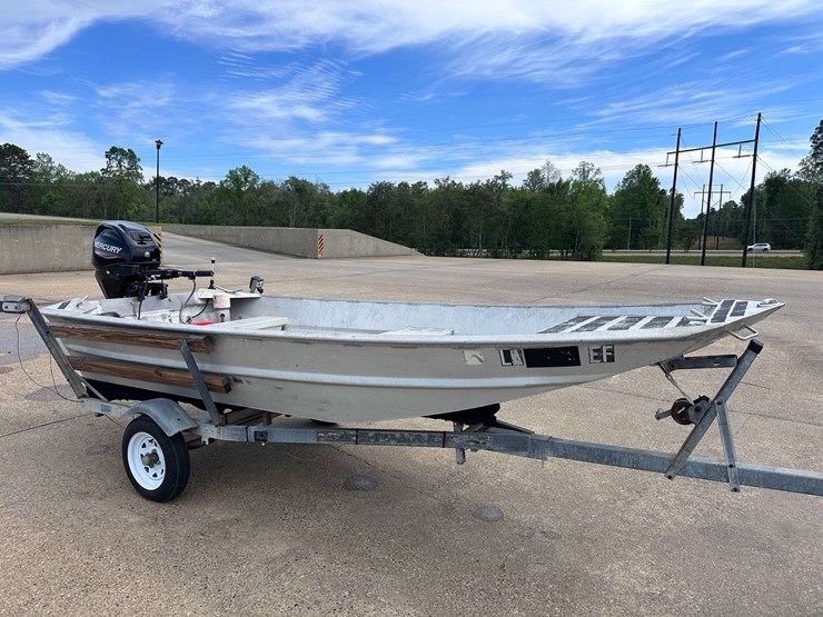 hanko-aluminum-14'-jon-boat-w/2022-mercury-25hp-4-stroke-outboard-motor-&-trailer-image-11