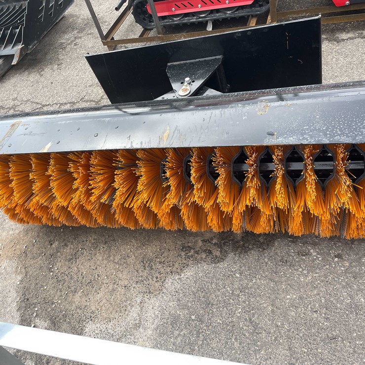 #7047 • Unused 61" Angle Skid Steer Sweeper Broom (O10)