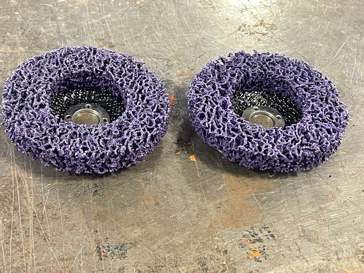 #2478-•-2-new-purple-strip-discs-for-angle-grinder-(cw)-image-1