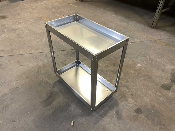 #2449-•-stainless-steel-cart-on-wheels-(pr13)-image-1