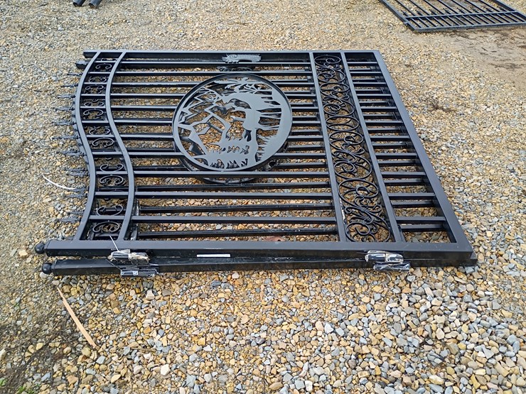 #21598-•-14ft-bi-parting-iron-gate-(deer)-image-4