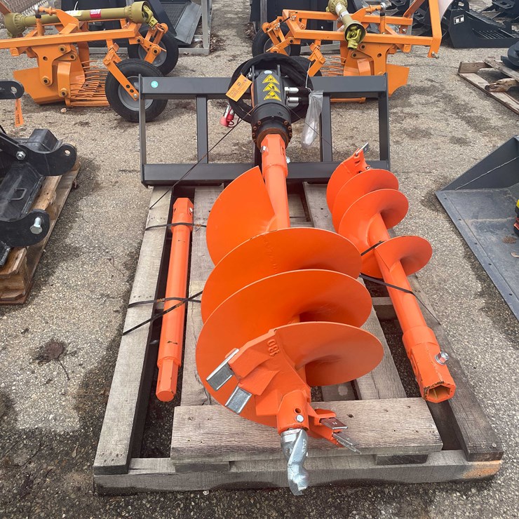 #7030 • Unused WIG Skid Steer Post Hole Auger (O11)