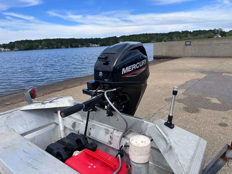 hanko-aluminum-14'-jon-boat-w/2022-mercury-25hp-4-stroke-outboard-motor-&-trailer-image-58