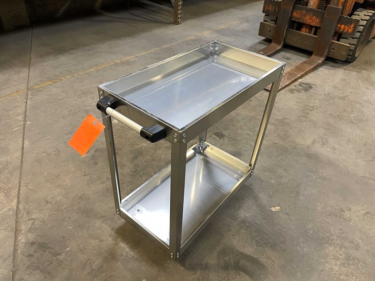 #2449-•-stainless-steel-cart-on-wheels-(pr13)-image-3