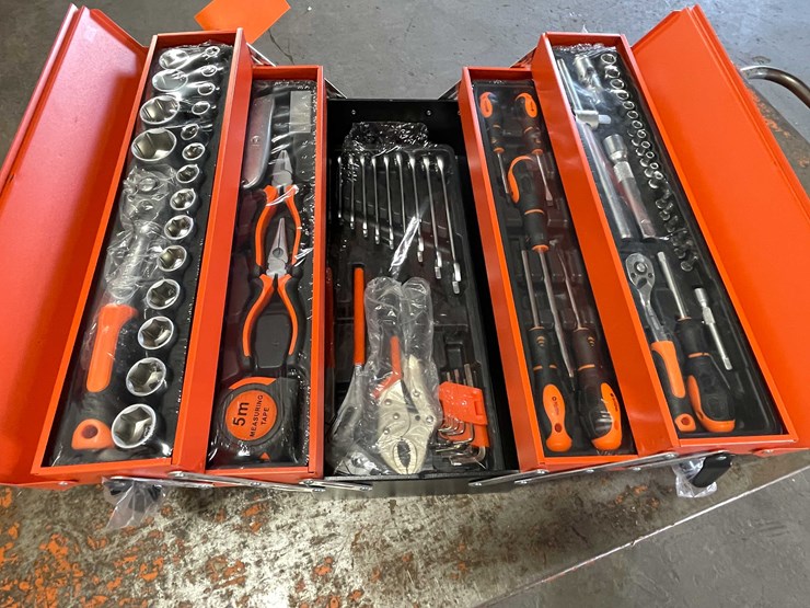 #2452-•-new-85-pieces-all-purpose-tools-set-with-in-metal-tool-box-(cw)-image-1