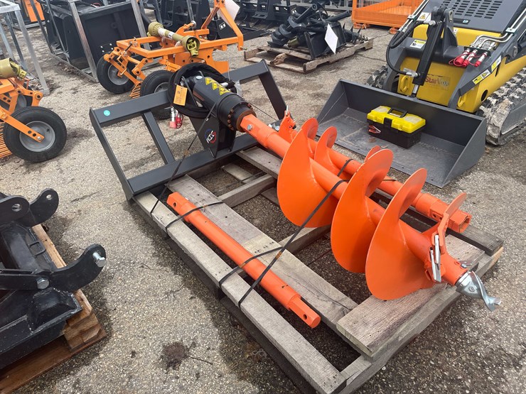#7030-•-unused-wig-skid-steer-post-hole-auger-(o11)-image-2