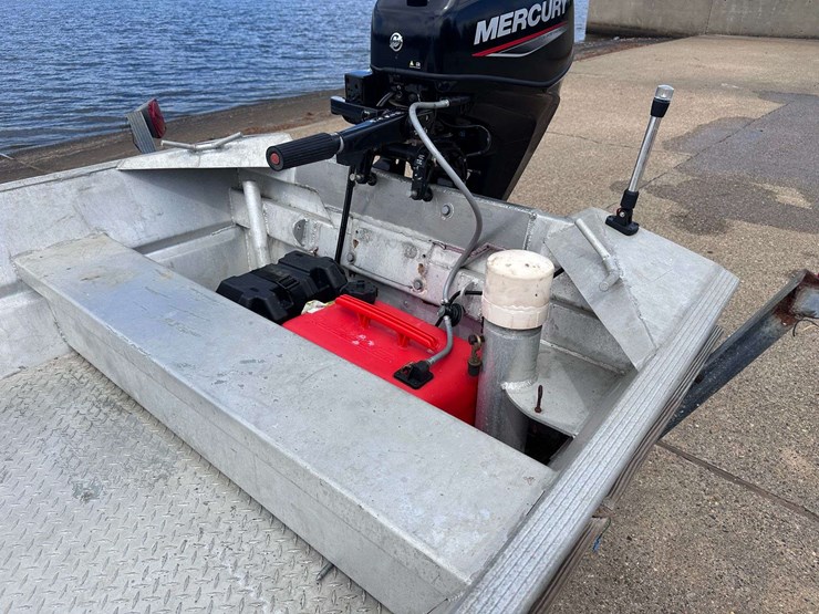hanko-aluminum-14'-jon-boat-w/2022-mercury-25hp-4-stroke-outboard-motor-&-trailer-image-57