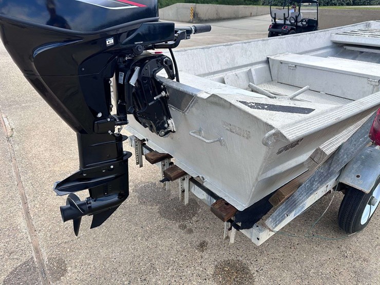 hanko-aluminum-14'-jon-boat-w/2022-mercury-25hp-4-stroke-outboard-motor-&-trailer-image-35