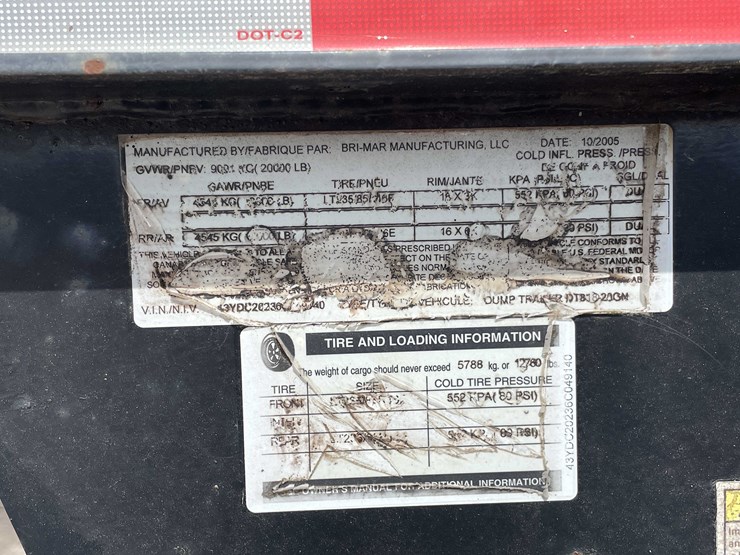 #1458-•-2006-bri-mar-gooseneck-dump-trailer-(has-wi-title)-(of)-image-28